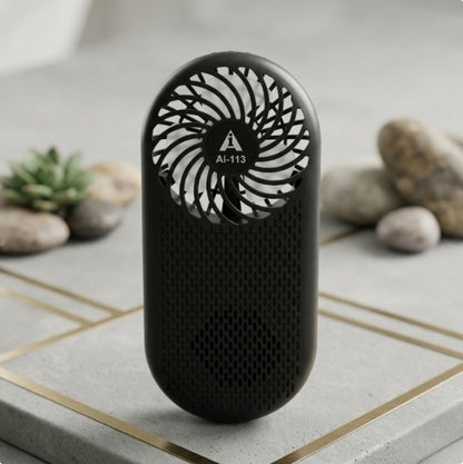Solar-Powered Wireless Speaker with Integrated Cooling Fan | Outdoor Portable Audio
