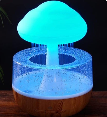 Cloud Rain Aroma Diffuser | LED Humidifier | Elegant Ambient Night Light | Realistic Raindrop Effect for Home | Office Decor