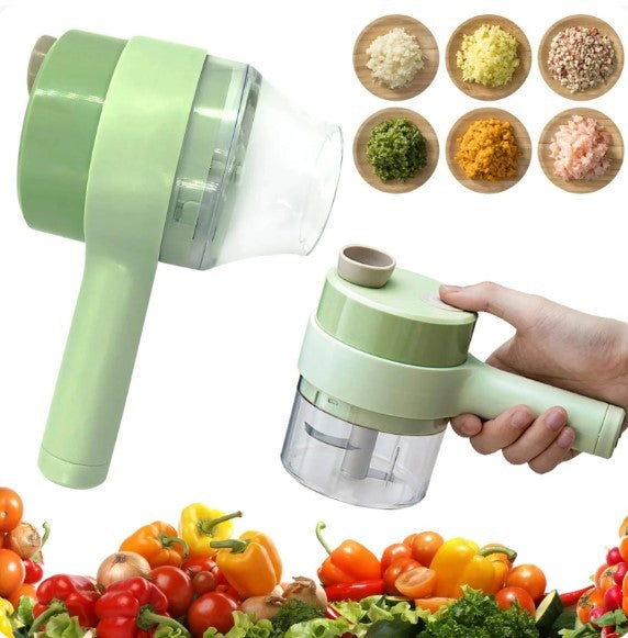Electric Handheld Vegetable Cutter Slicer Multifunctional Food Chopper Compact Durable | Easy to Use Kitchen Tool