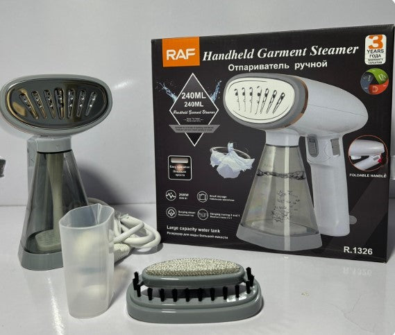 RAF Handheld Garment Steamer Iron 240ML | Foldable Portable Steam Iron for Clothes