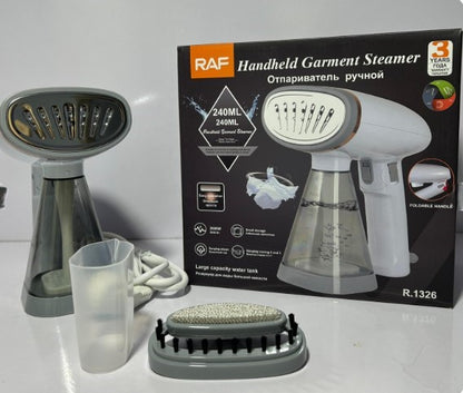 RAF Handheld Garment Steamer Iron 240ML | Foldable Portable Steam Iron for Clothes
