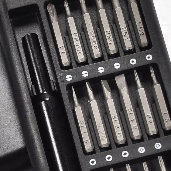 24 In 1 Screwdriver Bit Set Magnetic Disassembly Tool Durable Compact | Versatile Repair Kit For Daily Use