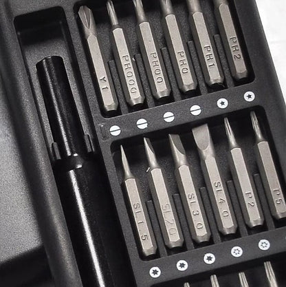 24 In 1 Screwdriver Bit Set Magnetic Disassembly Tool Durable Compact | Versatile Repair Kit For Daily Use
