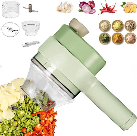Electric Handheld Vegetable Cutter Slicer Multifunctional Food Chopper Compact Durable | Easy to Use Kitchen Tool