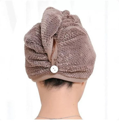 Pack Of 2 Super Absorbent Quick Dry Hair Towel | Microfiber Wrap Turban for Women Curly Long Thick Hair