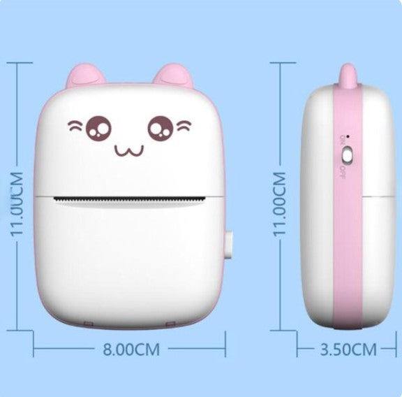 Mini Portable Pocket Thermal Printer | Wireless Receipt & Photo Printer | Random Color
