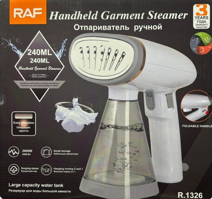 RAF Handheld Garment Steamer Iron 240ML | Foldable Portable Steam Iron for Clothes