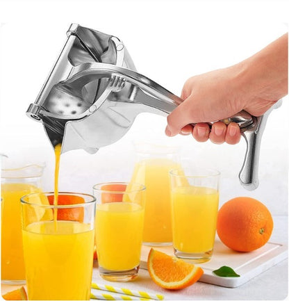 Stainless Steel Lemon & Orange Clip Handheld Fruit Juicer | Manual Citrus Squeezer for Kitchen Use