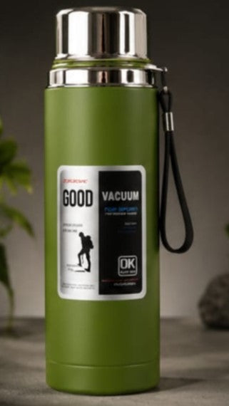 Premium 1000ml Stainless Steel Water Bottle | Leakproof Insulated Water Flask | Random Color