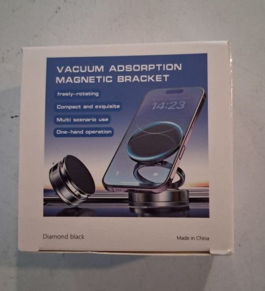 Vacuum Adsorption Magnetic Phone Holder | 360° Rotatable Car Mount Bracket