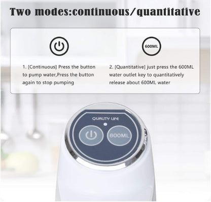 Electric Water Pump Touch Intelligent | Rechargeable Automatic Dispenser for Bottled Water with One -Touch Operation | Random Color