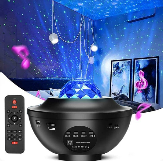 Colorful Starry Sky Galaxy Projector Nightlight Child Bluetooth USB Music Player Star Night Light Romantic Projection Lamp Gifts