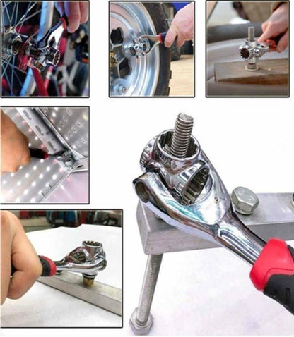 48-In-1 Universal Multi-Function Wrench | 360° Rotary Adjustable Spanner | Nuts & Bolts