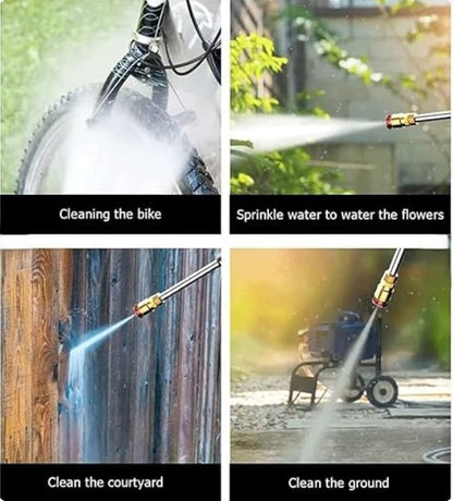 Automatic Cordless Car Wash Spray Gun | 48V High Pressure Lithium Battery | Wireless Foam Jet Washer (Single Battery)