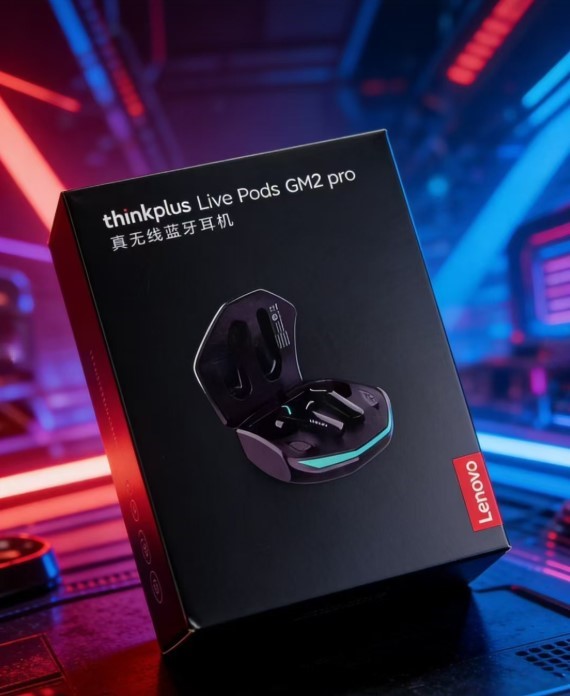 Lenovo ThinkPlus GM2 Pro Wireless Gaming Earbuds | Bluetooth 5.3 Low Latency Sports Headphones with HD Mic