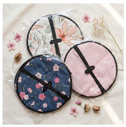 Roti Chapati Cotton Cover Bag | Round Zip Opening Keeps Rotis Fresh | Warm