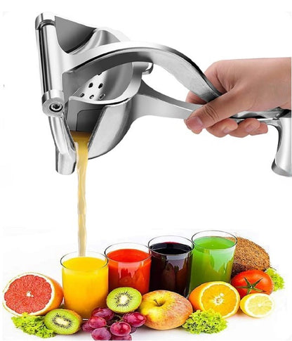 Stainless Steel Lemon & Orange Clip Handheld Fruit Juicer | Manual Citrus Squeezer for Kitchen Use