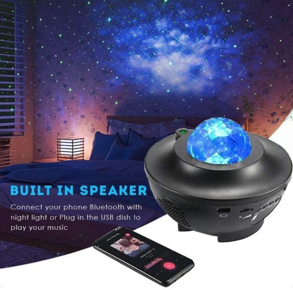 Colorful Starry Sky Galaxy Projector Nightlight Child Bluetooth USB Music Player Star Night Light Romantic Projection Lamp Gifts