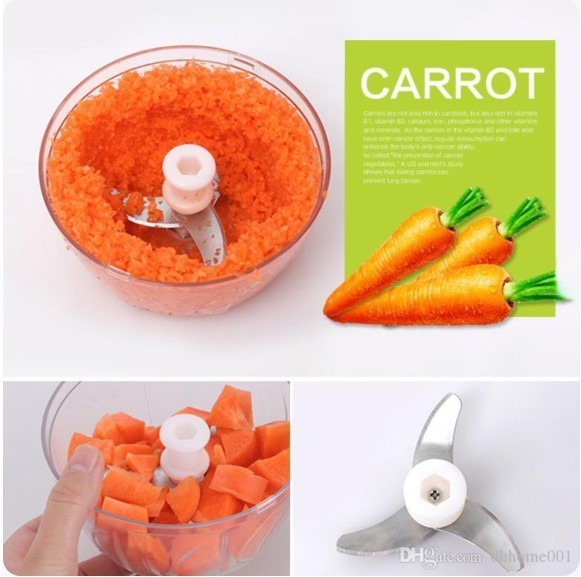 Speedy Chopper Multi-Use Turbo Cutter | Mini Handy Manual Vegetable & Fruit Chopper | Heavy-Duty
