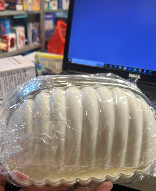 Luxury Shell Shape Tissue Box | Elegant Wave Pattern Paper Napkin Dispenser for Home & Office Decor