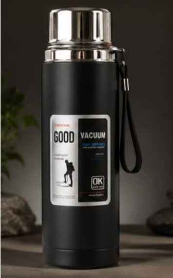 Premium 1000ml Stainless Steel Water Bottle | Leakproof Insulated Water Flask | Random Color