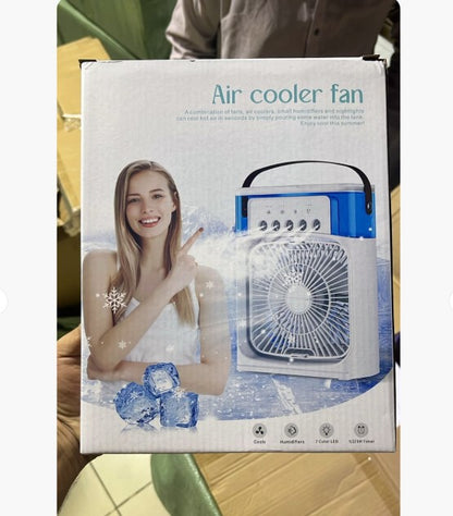 Mini Air Cooler Fan with Evaporative Cooling | Portable Household Air Conditioner 3 Speed | Random Color